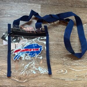 Buffalo Bills Crossbody Bag with Blue Strap